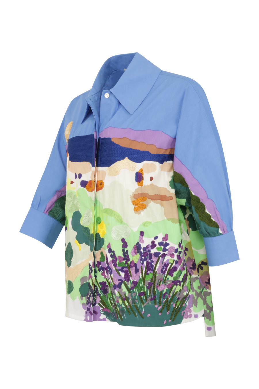 Cotton blouse with Aari embroidery