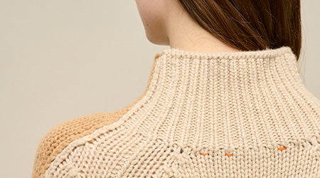 Knitted Sweater with Cable Pattern - SaraCable