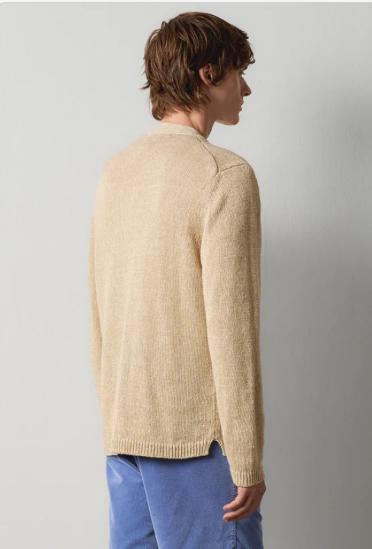 Strickjacke aus reinem Leinen - TONY