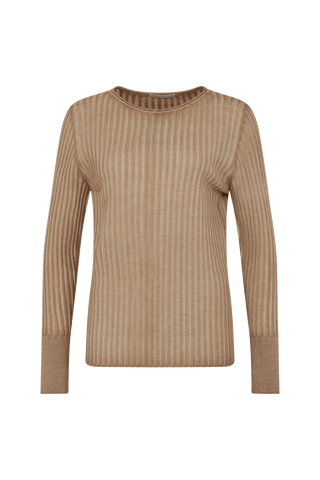 Rundhalspullover - CameliaDyed