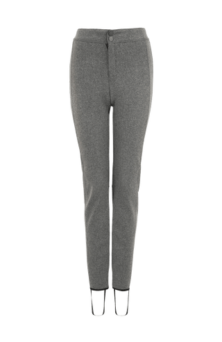 Steghose aus Loden flanellgrey von vorne