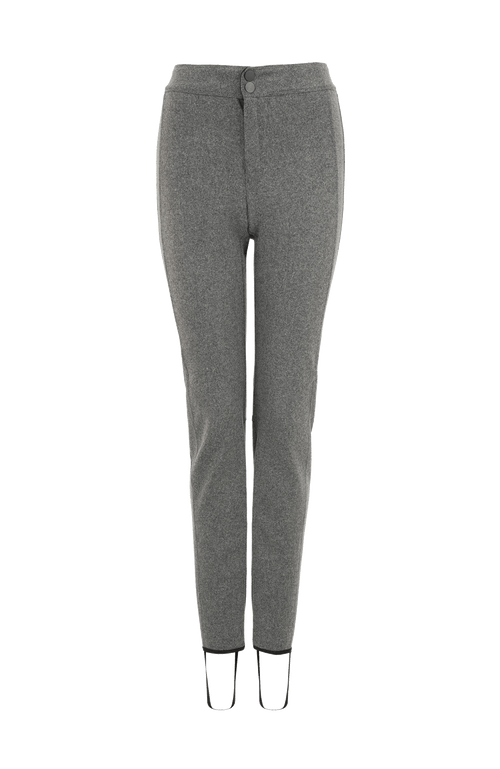 Steghose aus Loden flanellgrey von vorne