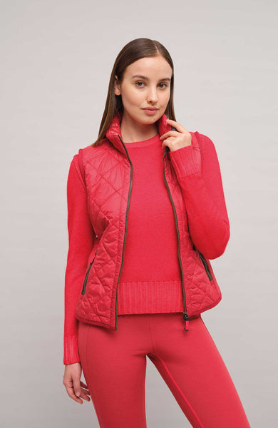 ジャケット・アウター SZ Blockprints QUILTED VEST POPPY SZ Blockprints QUILTED VEST POPPY