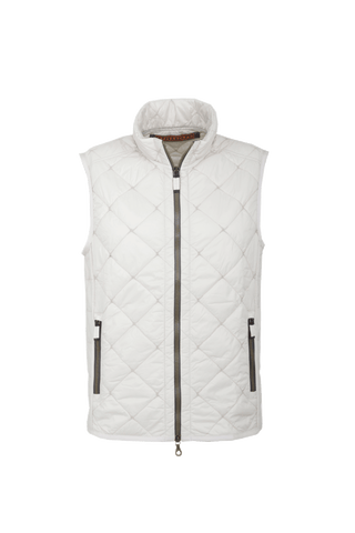 Steppweste für Herren, Modell 251614 Henri-QL, Farbe Sandstone Vorderansicht.este.