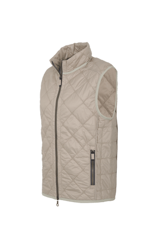 Steppweste für Herren, Modell 251614 Henri-QL, Farbe savannah Seitenansicht.