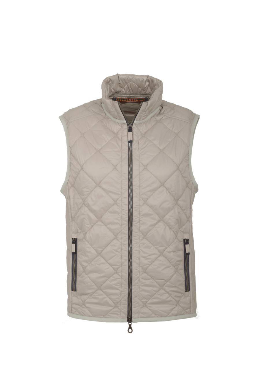 Steppweste für Herren, Modell 251614 Henri-QL, Farbe savannah Vorderansicht.