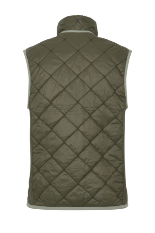 Steppweste für Herren, Modell 251614 Henri-QL, Farbe 849 Ivy, Rückansicht – zeigt das Rückendesign und die Passform der Weste.