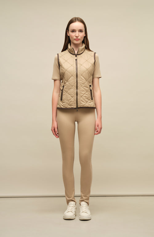 The Tracy vest and Daphne sport leggings – reliable companions that have stood for comfort and style for many years.