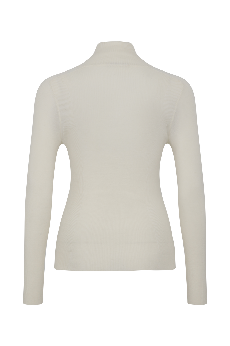 Damen Unterziehshirt Modell 713560 Jean-MV in creme Rueckansicht, aus feinster Merinowolle von Frauenschuh