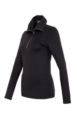 Schwarzes baselayer Unterziehshirt Seitenansicht