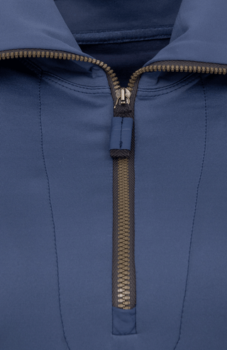Blaues baselayer Unterziehshirt Detailansicht