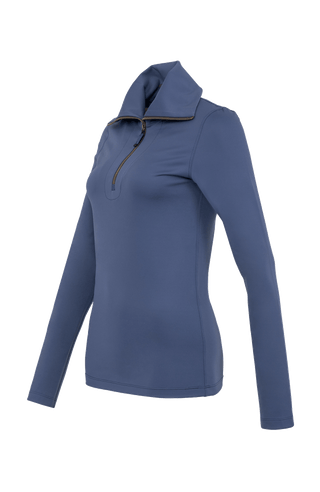 Blaues baselayer Unterziehshirt Seitenansicht