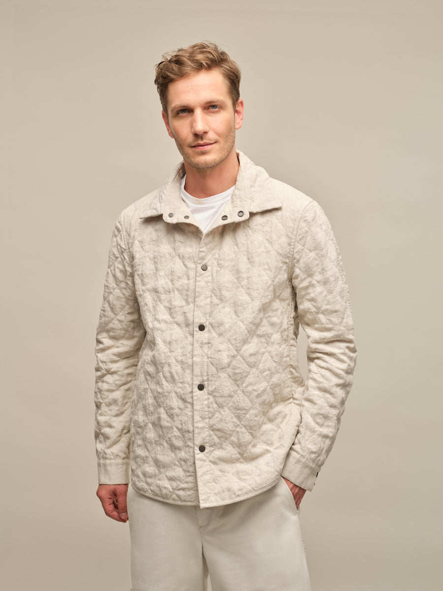 Linen shirt jacket - Vinz