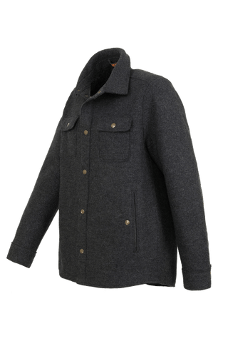 Herren Walkjacke im Holzfäller-Stil Valentin-CW (Modell 003129) in Farbe cliff seitenansicht– FRAUENSCHUH Kitzbühel, made in Austria