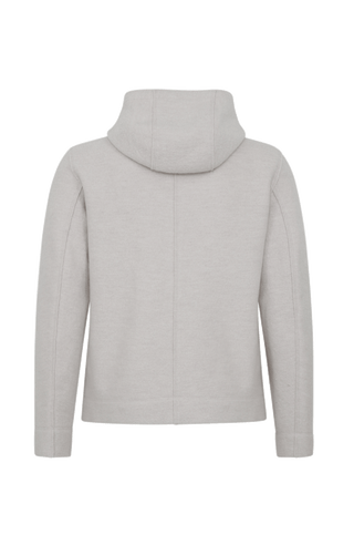 Walkjacke für Herren mit Kapuze in Beige – Modell Kian-CW, Rueckansicht