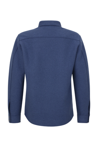 Herren Walkjacke im Holzfäller-Stil Valentin-CW (Modell 003129) in Farbe oceanblue Rueckansicht FRAUENSCHUH Kitzbühel, made in Austria
