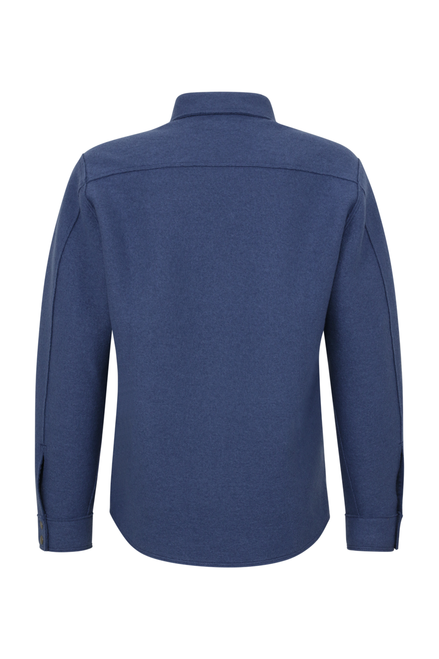 Herren Walkjacke im Holzfäller-Stil Valentin-CW (Modell 003129) in Farbe oceanblue Rueckansicht FRAUENSCHUH Kitzbühel, made in Austria
