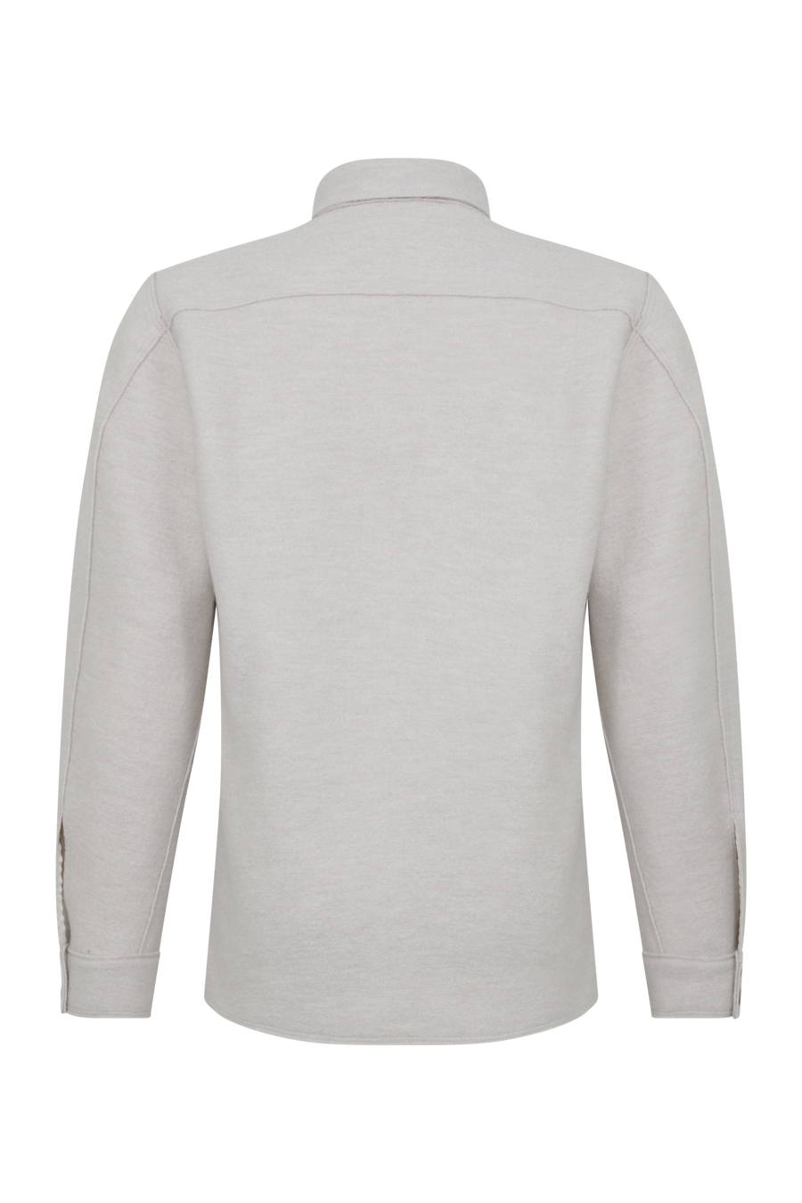 Herren Walkjacke im Holzfäller-Stil Valentin-CW (Modell 003129) in Farbe Sandstone,Rueckansicht – FRAUENSCHUH Kitzbühel, made in Austria