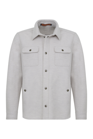 Herren Walkjacke im Holzfäller-Stil Valentin-CW (Modell 003129) in Farbe Sandstone, Vorderansicht– FRAUENSCHUH Kitzbühel, made in Austria