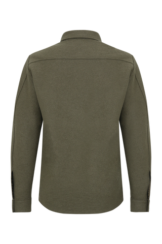 Herren Walkjacke im Holzfäller-Stil Valentin-CW (Modell 003129) in Farbe Ivy, Rueckansicht – FRAUENSCHUH Kitzbühel, made in Austria