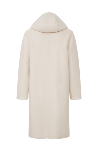 Damen - Walkmantel mit Kapuze, Modell 535129 Ellen-CW in Farbe 1200 Shell– Rueckansicht