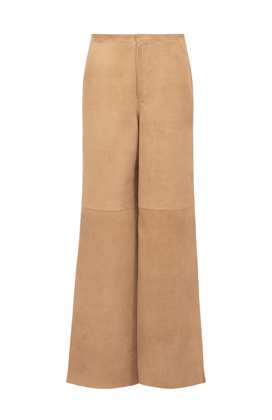 Damenhose aus Veloursleder in Honiggelb – Modell Kati-CV 623693, Vorderansicht
