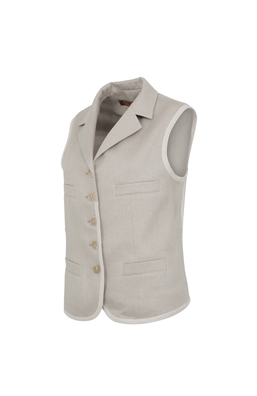 Weste aus Baumwoll-Leinen - Anya