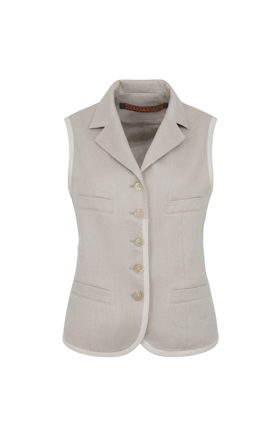 Weste aus Baumwoll-Leinen - Anya