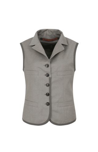 Weste aus Baumwoll-Leinen - Anya