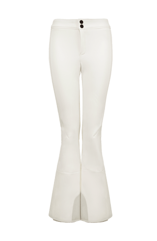 Winddichte Damen-Skihose Issy aus Softshell in Weiß (Farbe: Milk)