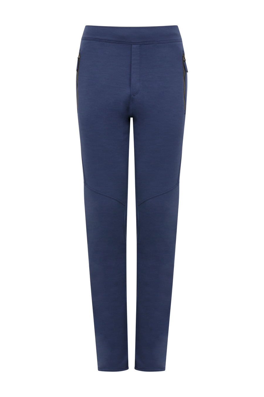 Herren Powerstretchhose Wool Modell Collin in der Farbe Alaskablau, Vrderansicht– funktionale Outdoorhose von Frauenschuh made in Austria, mit elastischem Material und sportlichem Schnitt, ideal für kalte Temperaturen.