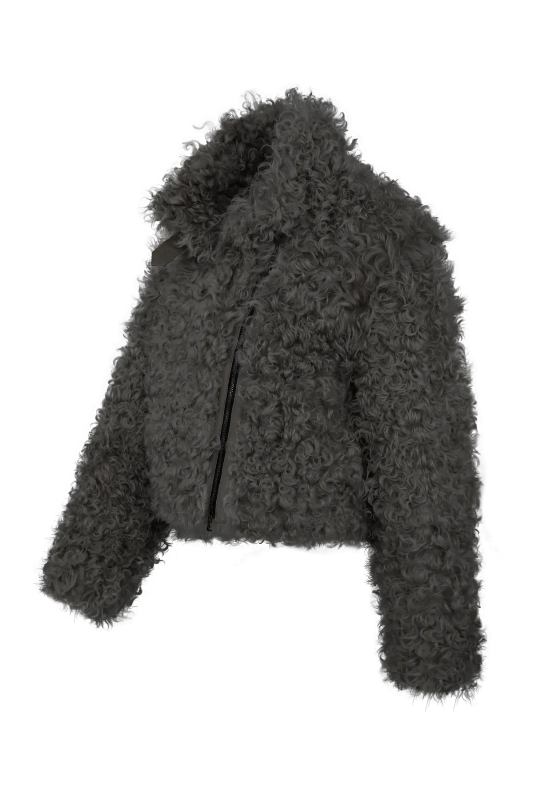 Curly Shearling Biker Jacket - Ada-AL