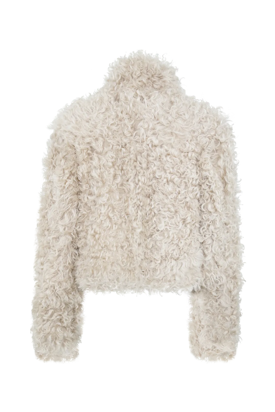 Curly Shearling Biker Jacket - Ada-AL