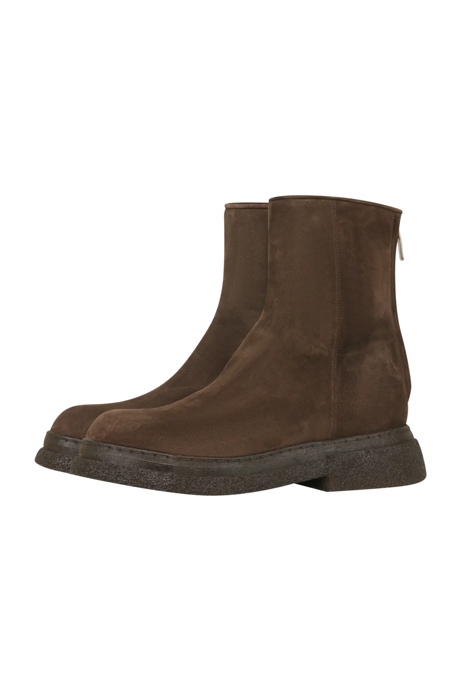 Ankle Boots aus Veloursleder mit Lammfell - GILL