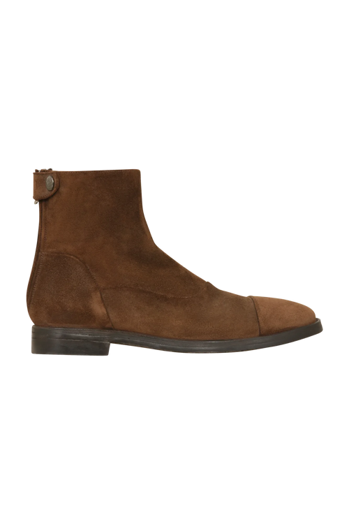 Havana Back Zipper Boots aus Veloursleder - Kris