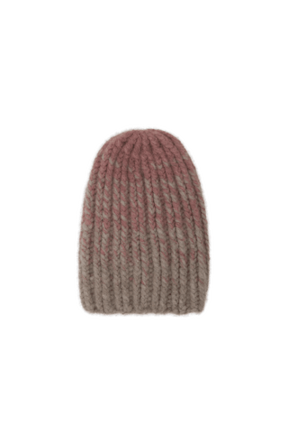 Beanie1, handgestrickt aus 100 % Kaschmir, luxuriös weich, fühlt sich an wie Seide, kratzt nicht. Klassischer Rippstrick für perfekten Sitz, modern im Bi-Color-Design, wärmend, leicht und hautfreundlich. Perfekt für kalte Tage. In der Farbe Hellrosa (Farbe: soft pink)