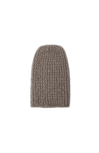 Beanie2, handgestrickt in besonderer Linksstrick-Optik für eine moderne, markante Textur. Gefertigt aus feinstem Kaschmir, luxuriös weich, seidig im Griff und ohne Kratzen. Klassisches Rippbündchen, stilvolles Bi-Color-Design in harmonischen Multi-Color-Tönen, wärmend und federleicht. In der Farbe Hellbraun (Farbe: cashmere)