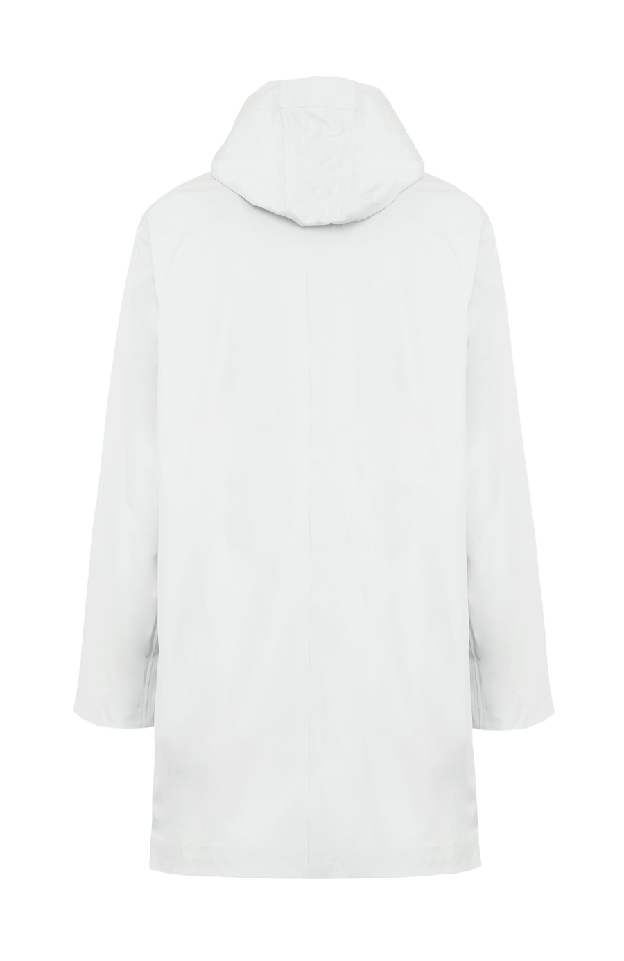 Damen-Funktionsmantel aus atmungsaktivem, wind- und wasserfestem 3-Layer-Material mit geradem Schnitt, verborgenem Reißverschluss mit Druckknopfleiste, zwei Seitentaschen und zwei Innentaschen. Oversize Schnitt für eine locker fallende Passform. Wählen Sie Ihre gewöhnliche Größe. In der Farbe Weiß (Farbe: glacier)