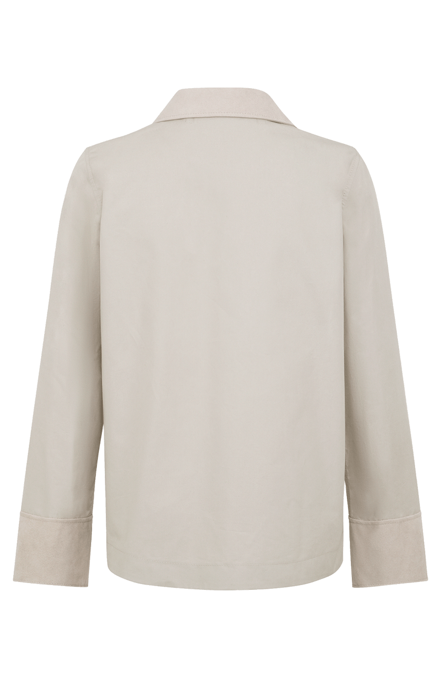 Jacke RiaMulti-ODC aus innovativem Outdoor Cotton, wasser-, wind- und schmutzabweisend, gerade Passform, Alcantara-Leder an Ärmelabschlüssen, Kragen und Innenseite des Zippers, markanter Zwei-Wege-Zipper, vier Metalldruckknöpfe am Zipper, geräumige Seitentaschen. Schützt zuverlässig bei Regen oder wechselhaftem Wetter. In der Farbe Weiß-Beige (Farbe: sandstone)