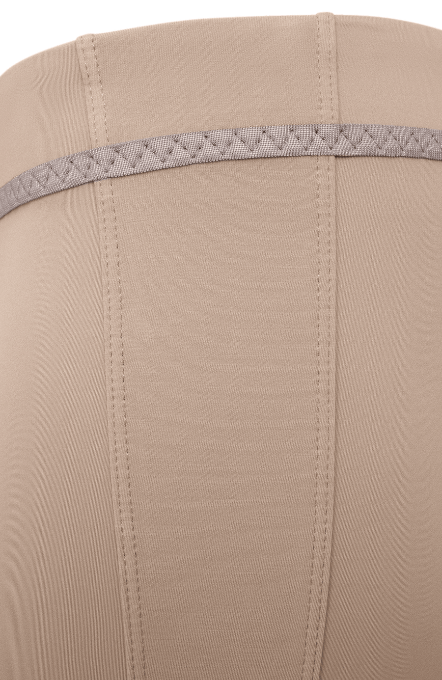 Damen-Legging Daphne-NP aus Natural Powerstretch mit glatter, glänzender Oberfläche, schmale Passform, taillenhoher Bund, sehr bequem durch eingearbeiteten Gummibund. In der Farbe Hellbraun (Farbe: savannah)