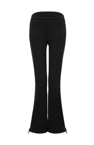 Sportliche Softshell-Skihose Christie-S, figurbetonter Schnitt mit höher geschnittenem Bund im Rücken, spezielle Sicherheitsdruckknöpfe, zwei Eingriffstaschen mit Reißverschluss, Zipper am Beinsaum, elastischer Schneefang, Kantenschutz aus Alcantara und leicht aufgeraute Innenseite für weichen Tragekomfort. Ergonomisches Knie für maximale Bewegungsfreiheit. GRÖßENHINWEIS: Figurbetonte Passform, wählen Sie Ihre gewohnte Größe. In der Farbe Schwarz (Farbe: black)