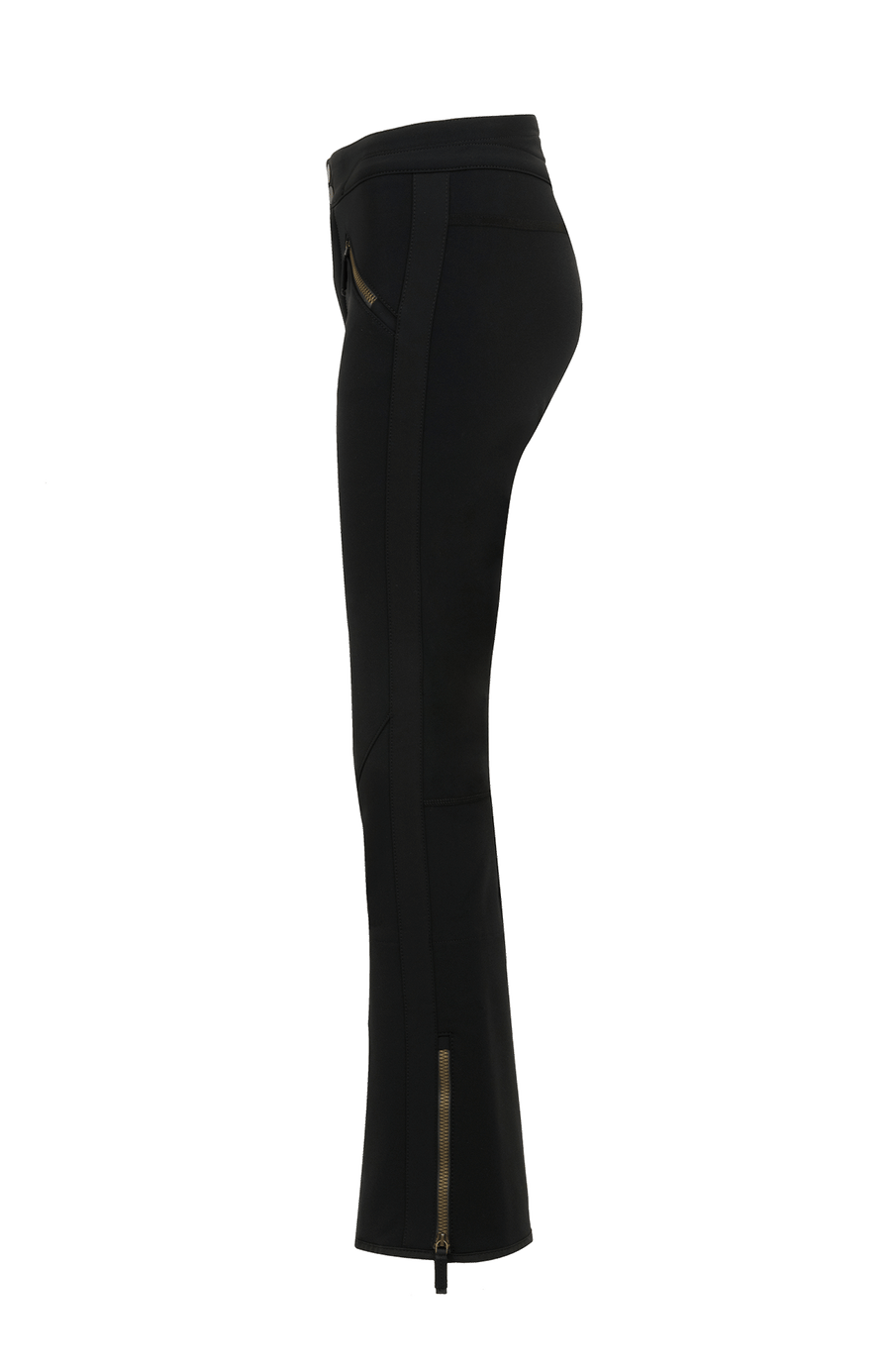 Sportliche Softshell-Skihose Christie-S, figurbetonter Schnitt mit höher geschnittenem Bund im Rücken, spezielle Sicherheitsdruckknöpfe, zwei Eingriffstaschen mit Reißverschluss, Zipper am Beinsaum, elastischer Schneefang, Kantenschutz aus Alcantara und leicht aufgeraute Innenseite für weichen Tragekomfort. Ergonomisches Knie für maximale Bewegungsfreiheit. GRÖßENHINWEIS: Figurbetonte Passform, wählen Sie Ihre gewohnte Größe. In der Farbe Schwarz (Farbe: black)