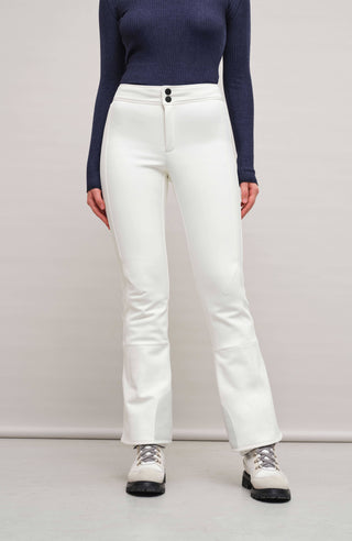 Winddichte Damen-Skihose Issy aus Softshell in weiß (Farbe: glacier)