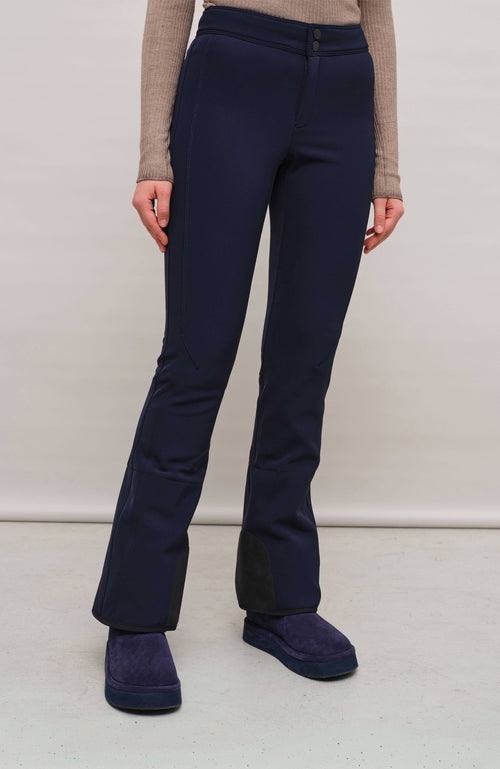 Winddichte Damen-Skihose Issy aus Softshell in dunkelblau (Farbe: midnight)