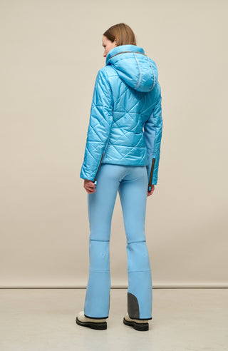 Winddichte Damen-Skihose Issy aus Softshell in hellblau (Farbe: sky)