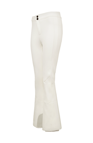 Winddichte Damen-Skihose Issy aus Softshell in Weiß (Farbe: Milk)
