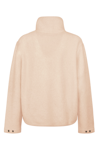 Walkjacke Delia-CW, kürzer geschnitten, lockerer, gerader und legerer Schnitt, Kragen, Eingriffstaschen an den Seiten, locker geschnitten. Hergestellt aus gekochter Merinowolle, wetterfest, schmutzabweisend, strapazierfähig und leicht elastisch. GRÖßENHINWEIS: Locker geschnitten, wählen Sie Ihre gewohnte Größe. In der Farbe Hellrosa (Farbe: frosted rose)