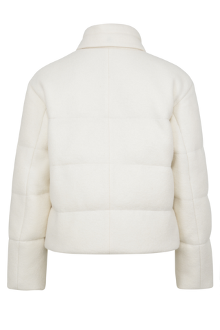 Rueckansicht der Damen-Daunenjacke aus Loden, Modell 725720 Alpine-LA, Farbe 2150 Creme