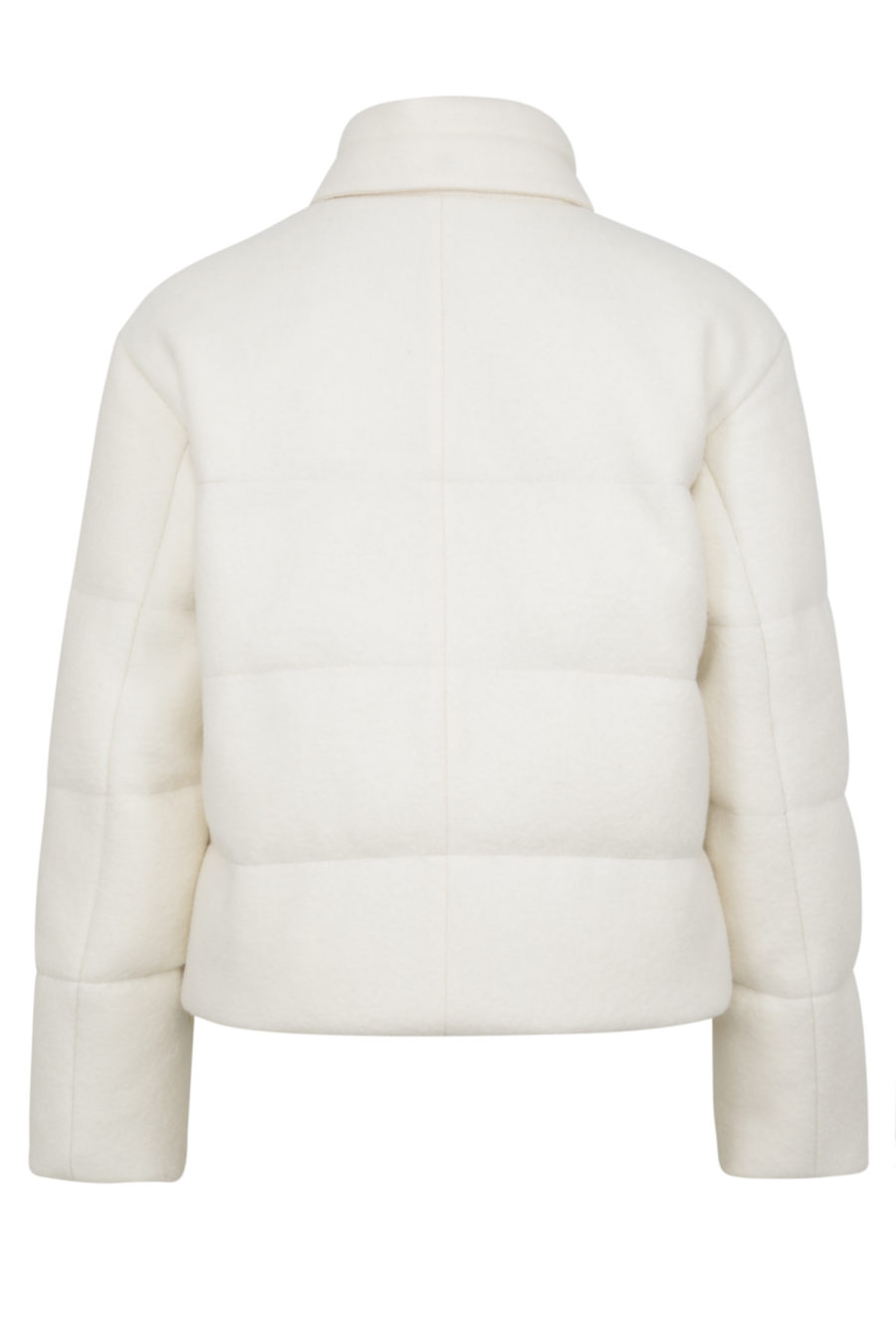 Rueckansicht der Damen-Daunenjacke aus Loden, Modell 725720 Alpine-LA, Farbe 2150 Creme