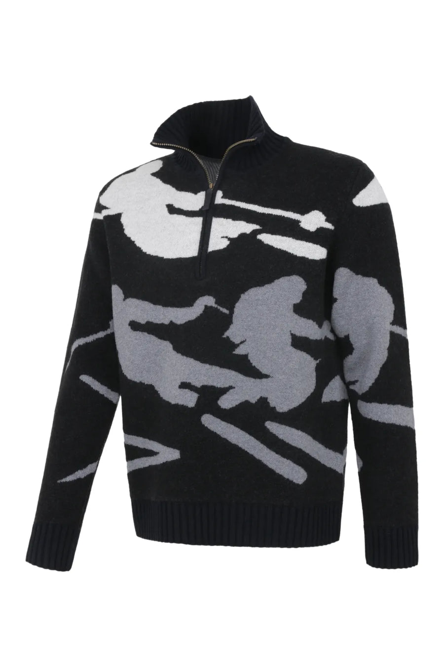 Ski Jumper with Skier Motif - Elis-ME